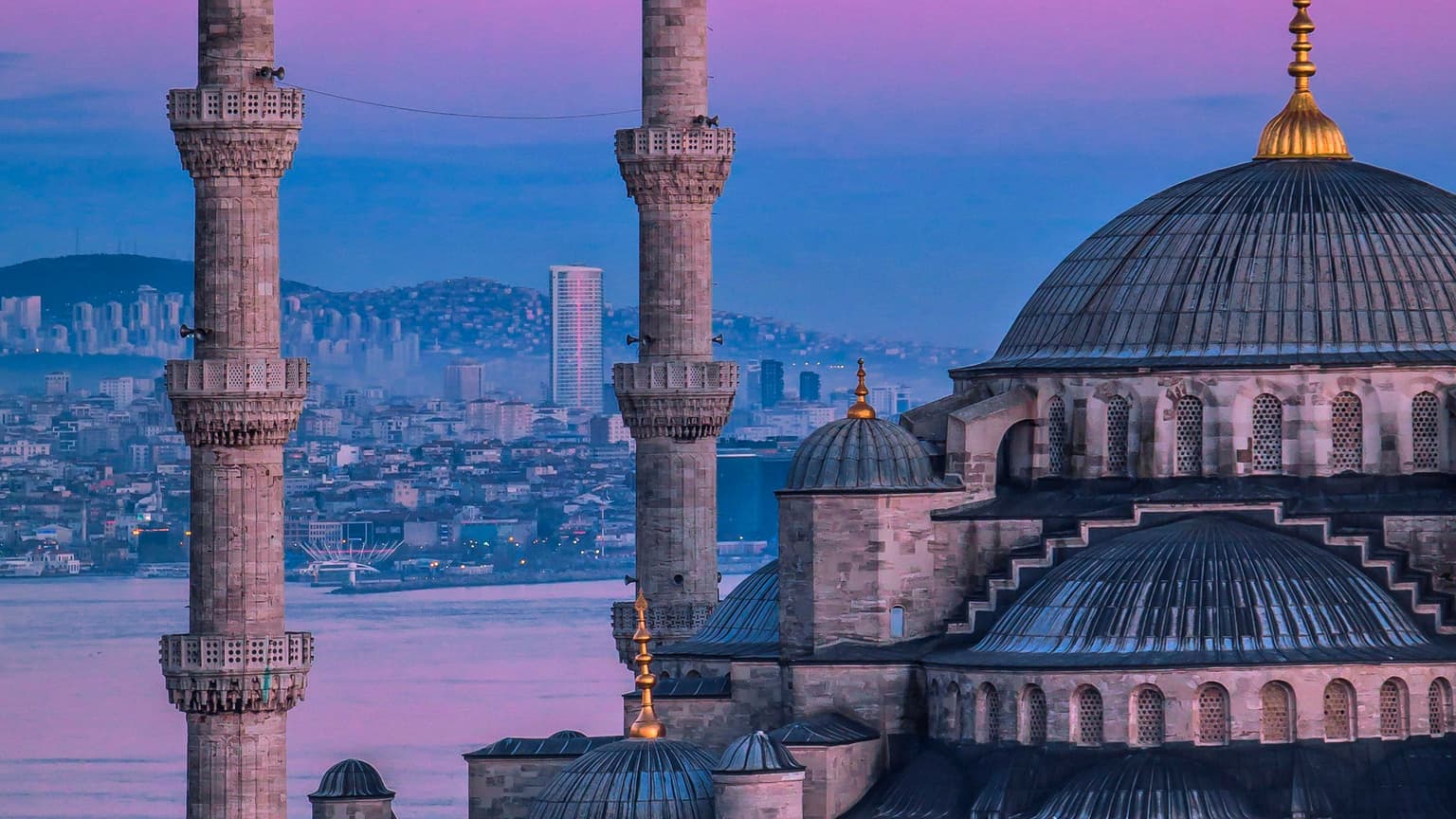 Istanbul skyline across the Bosphorus